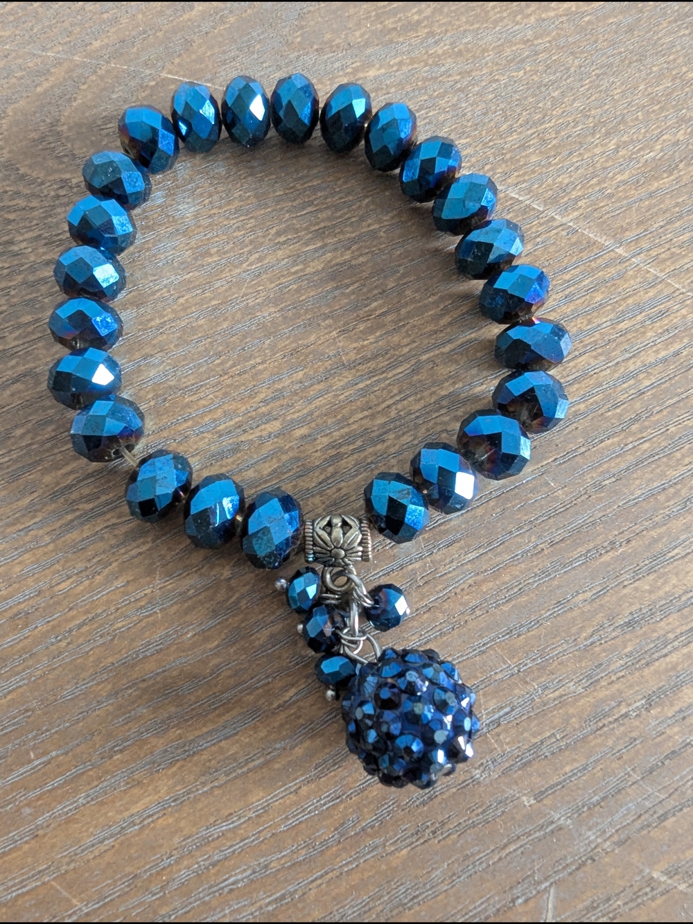 Blue Multi-Strand Beaded Stack Bracelet Set - Picture 6 of 8
